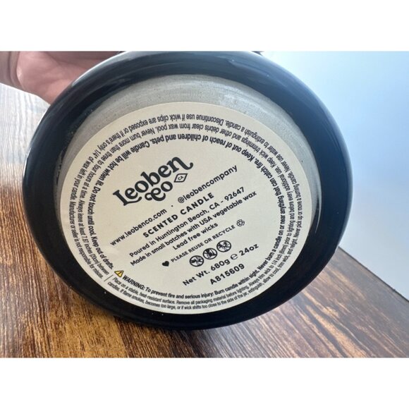 Leoben Co Night Out Scented Candle 24oz Masculine Aroma Collection Soy Wax Blend - Picture 3 of 6